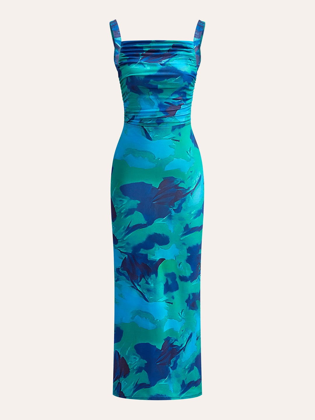Robe Imprimée Criss-Cross à Nouettes