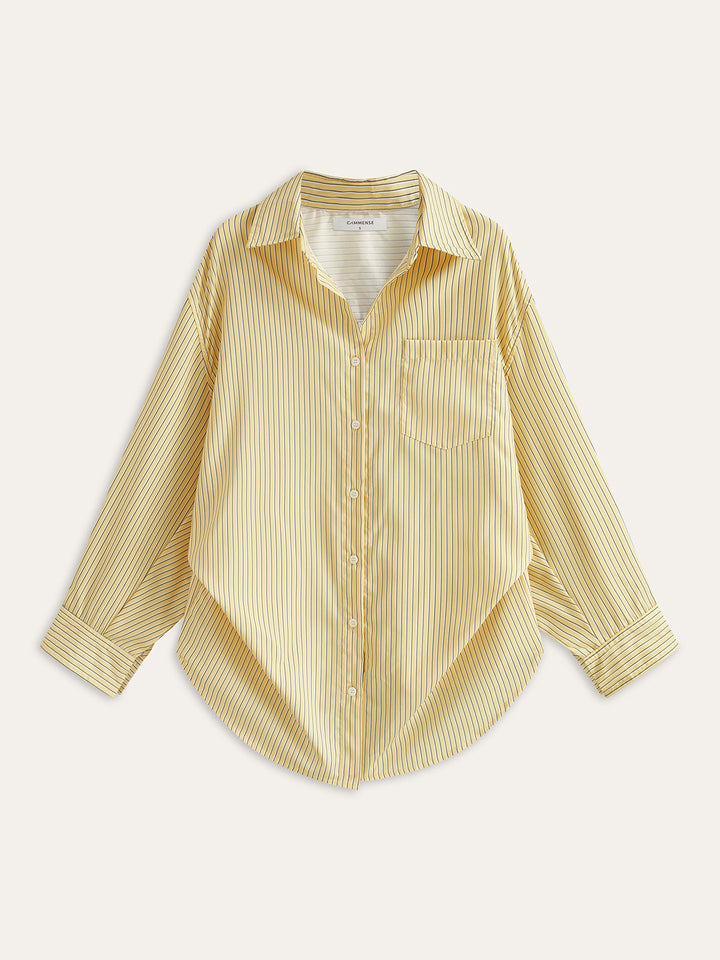 Chemise à rayures avec poches