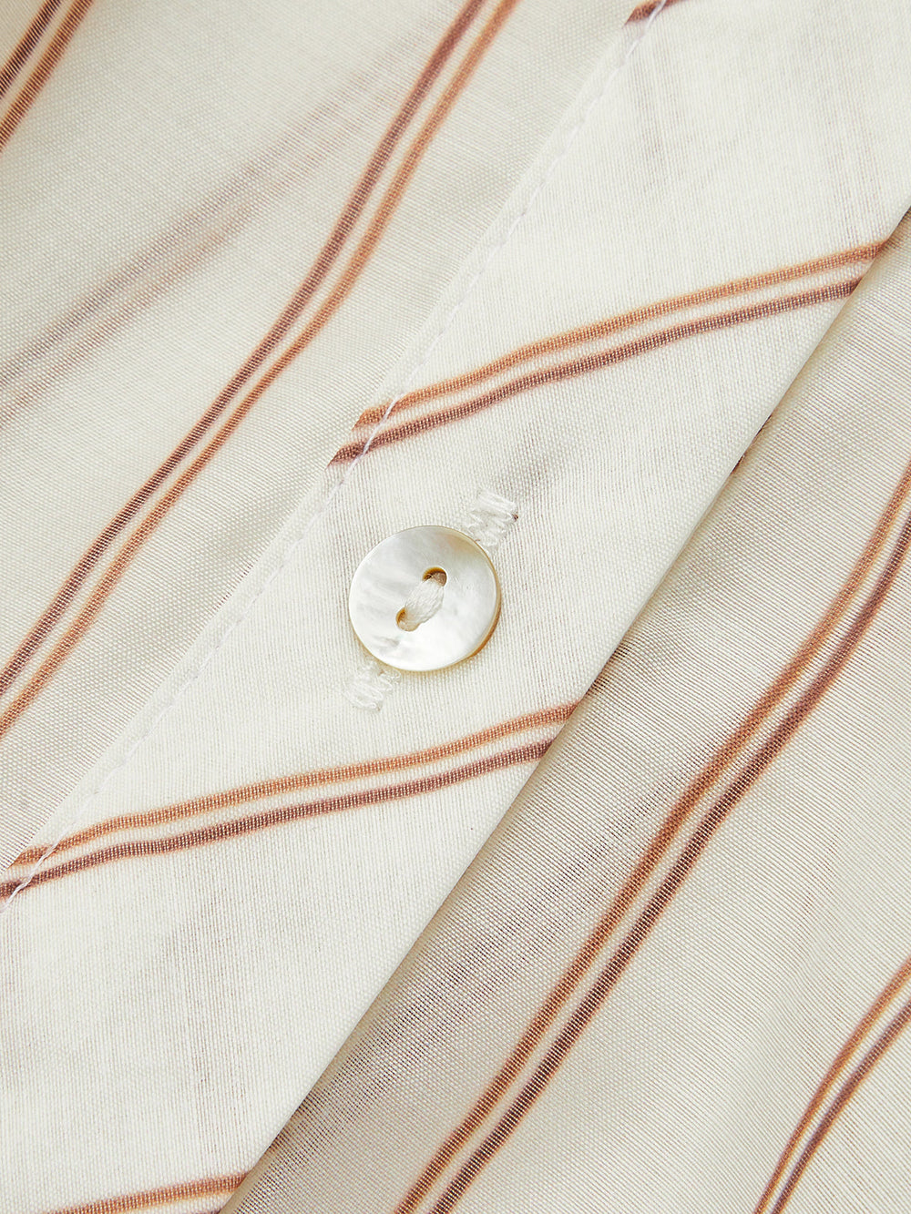 Chemise Courte à Rayures (Semi-Transparente)