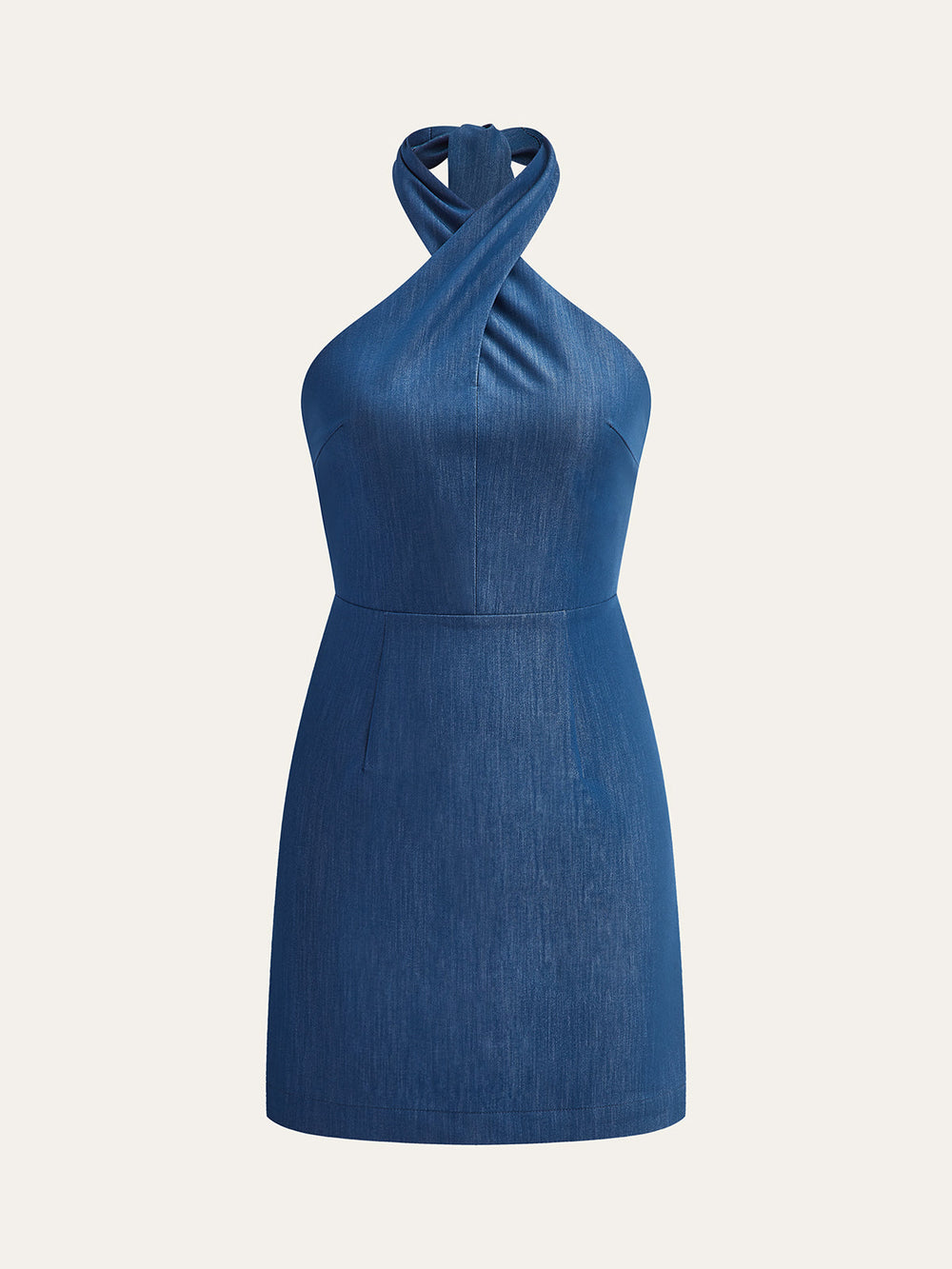 Robe Mini à Col Bateau