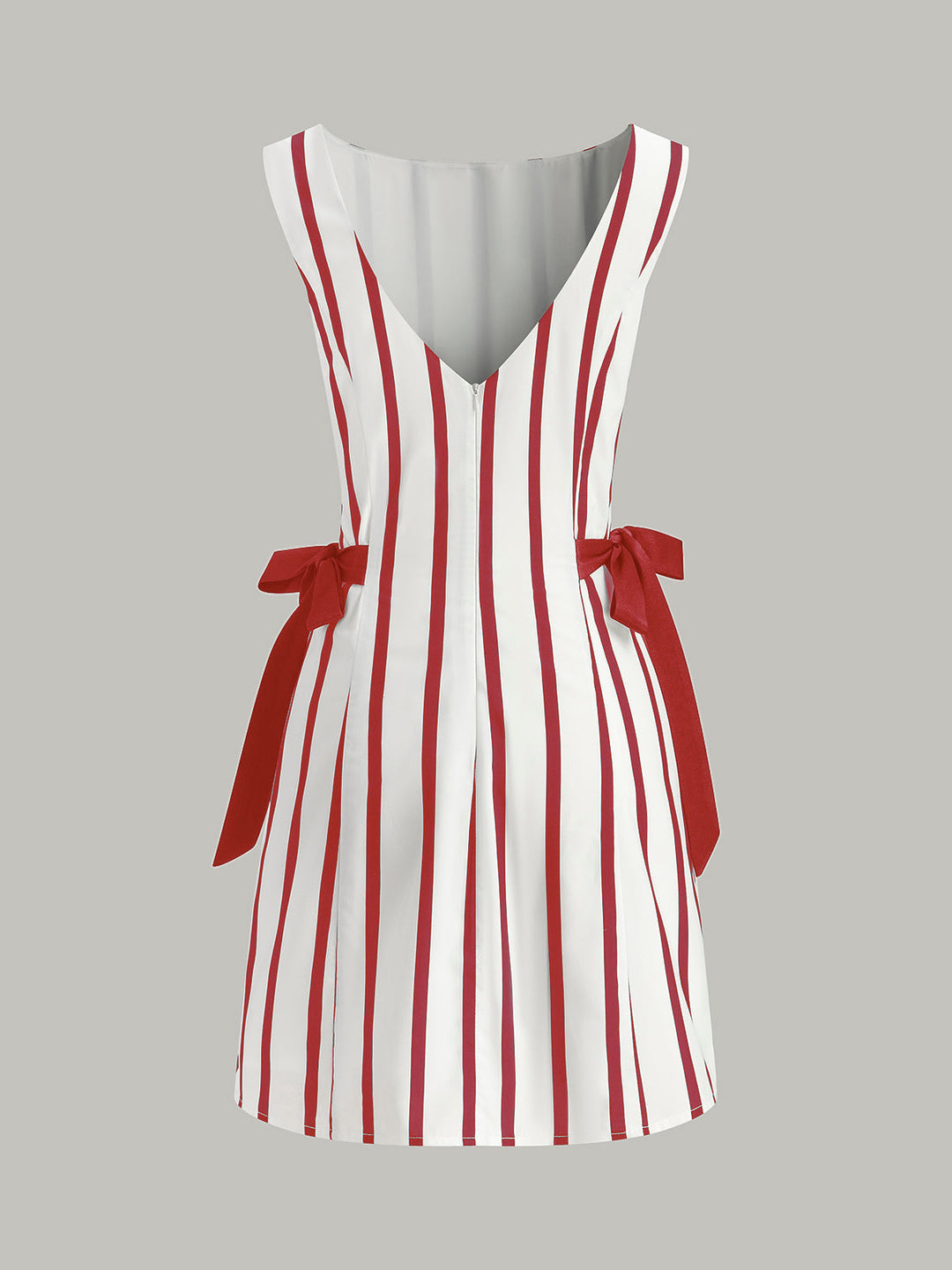 Robe à volants dos nu zippé des deux côtés