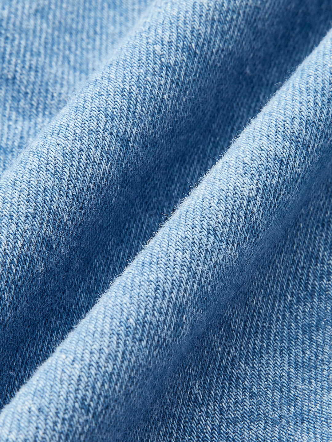 Robe en jean à col licou avec boucle