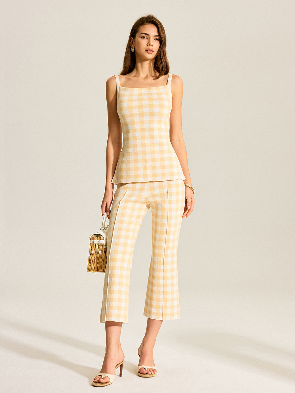 Ensemble Pantalon à Carreaux