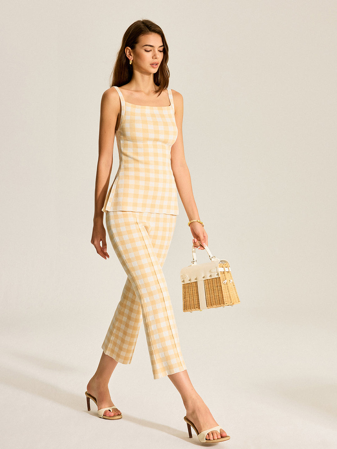 Ensemble Pantalon à Carreaux