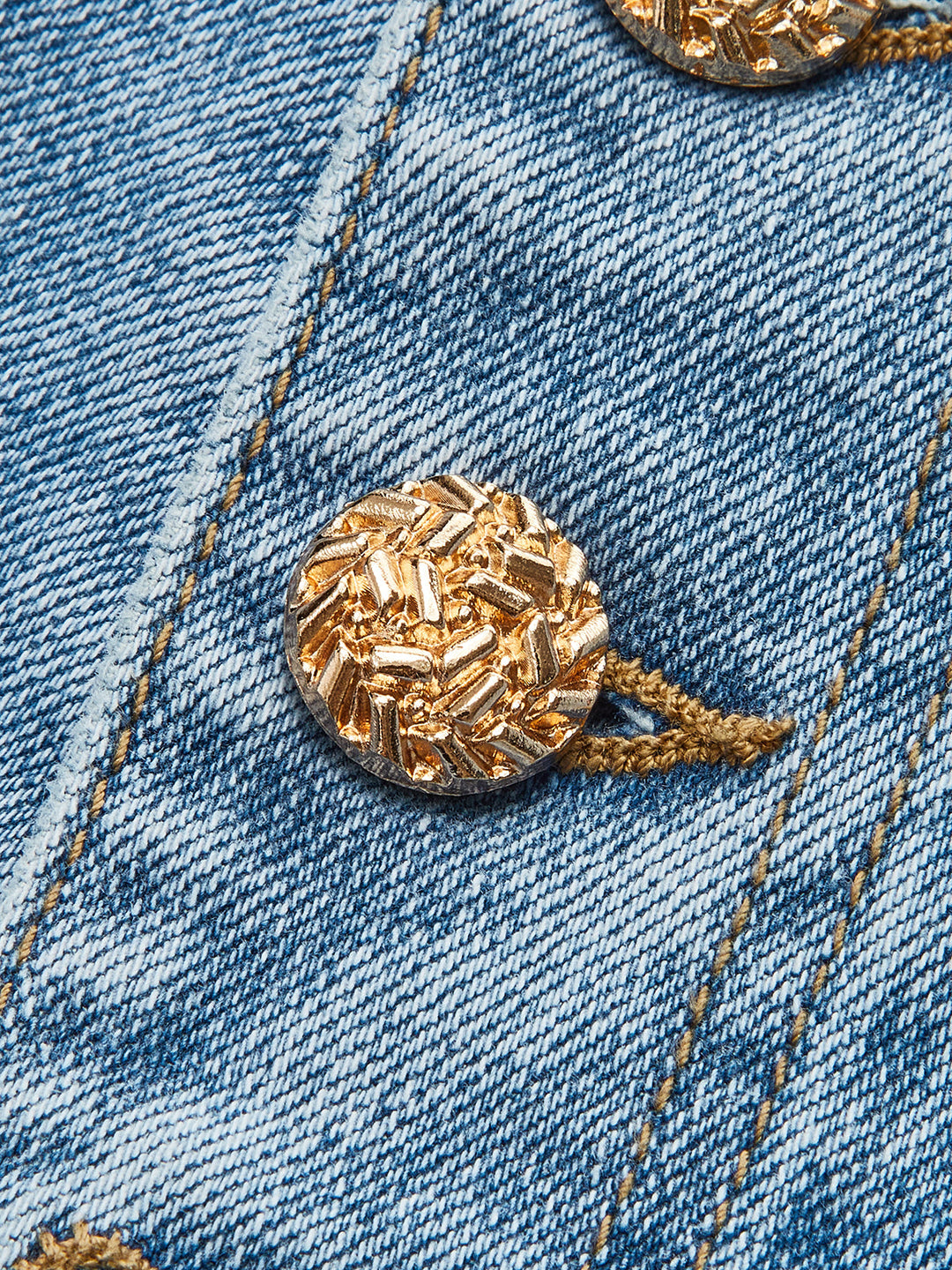Jeans Évasées Boutonnées Taille Mi-Haute