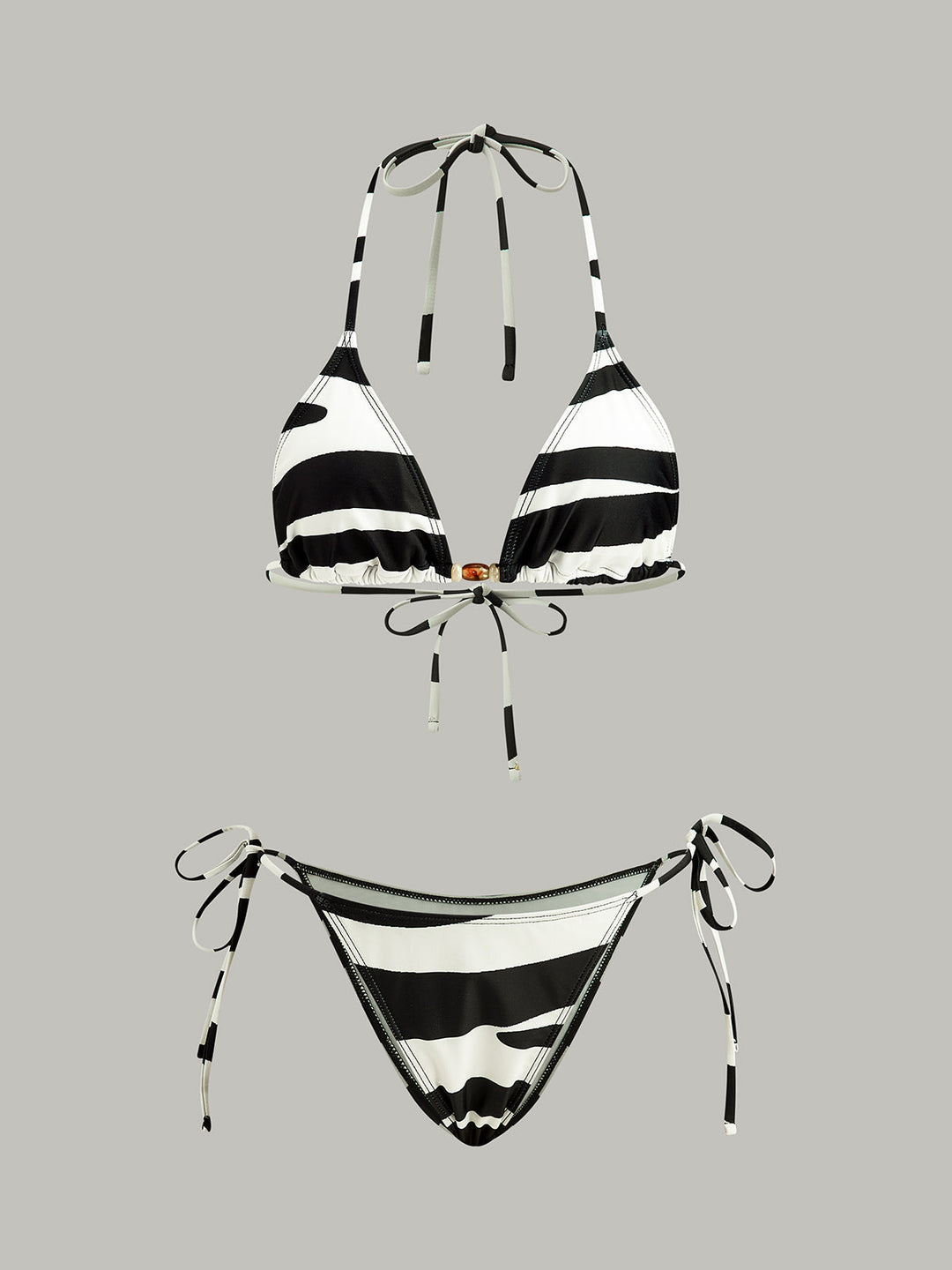 Ensemble Bikini Triangle Rayé