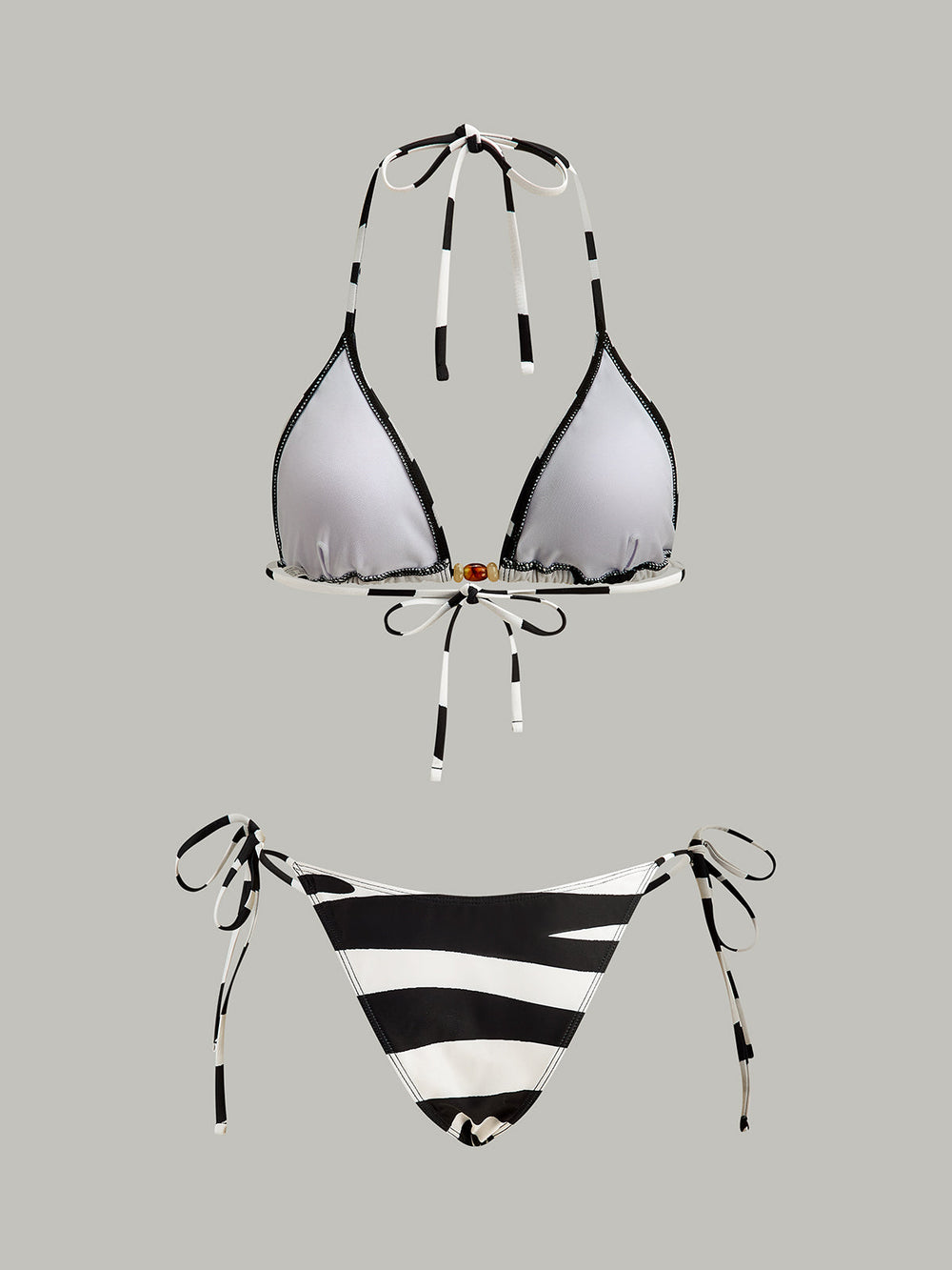 Ensemble Bikini Triangle Rayé