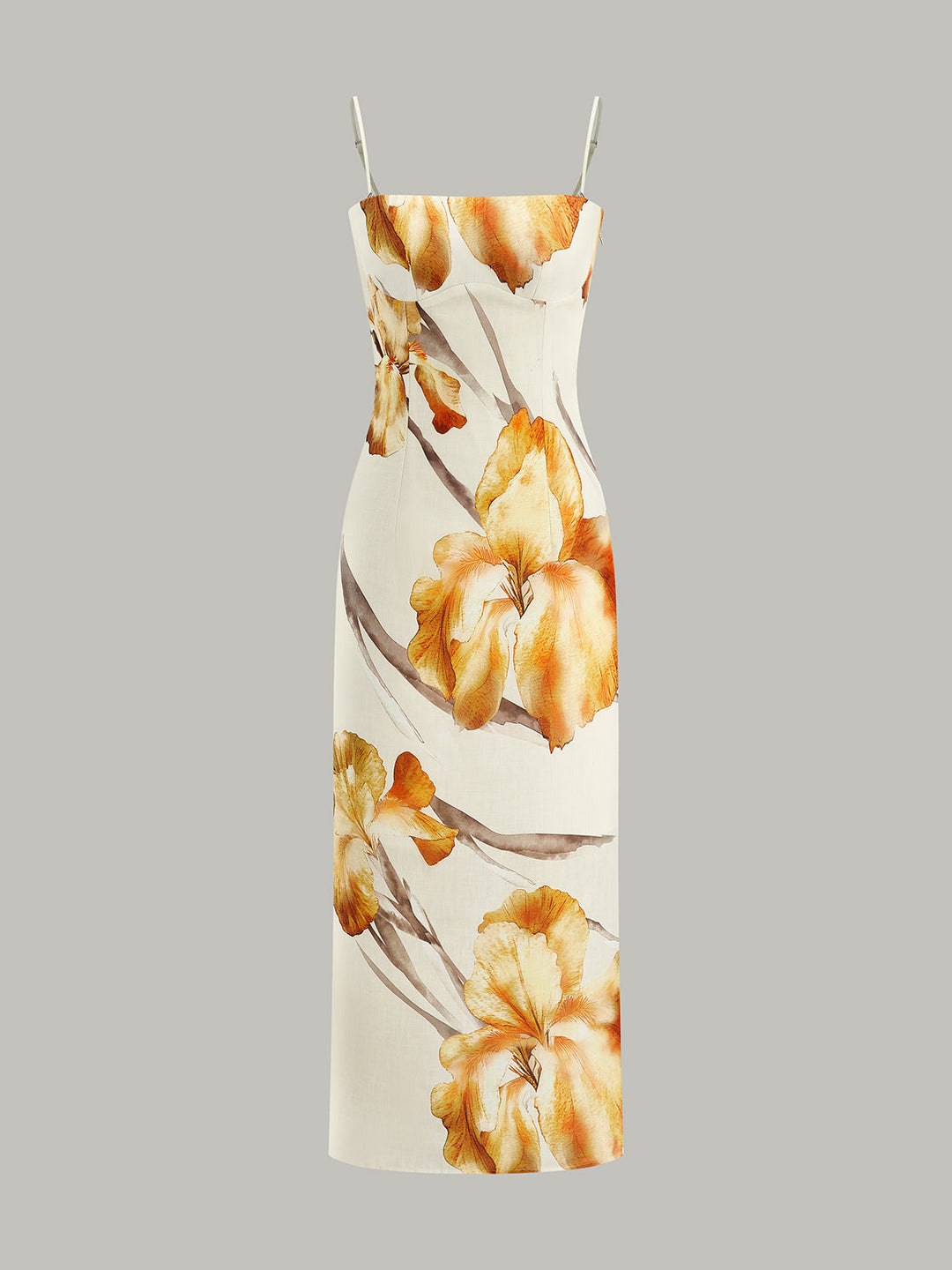 Robe Mi-longue à Imprimé Floral
