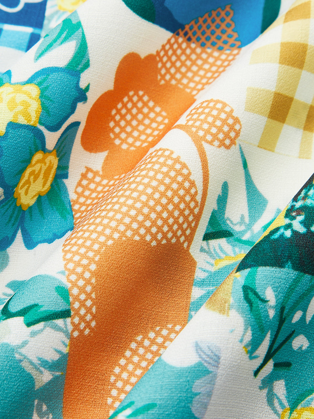 Robe Longue en Dentelle "Lemonade Print"