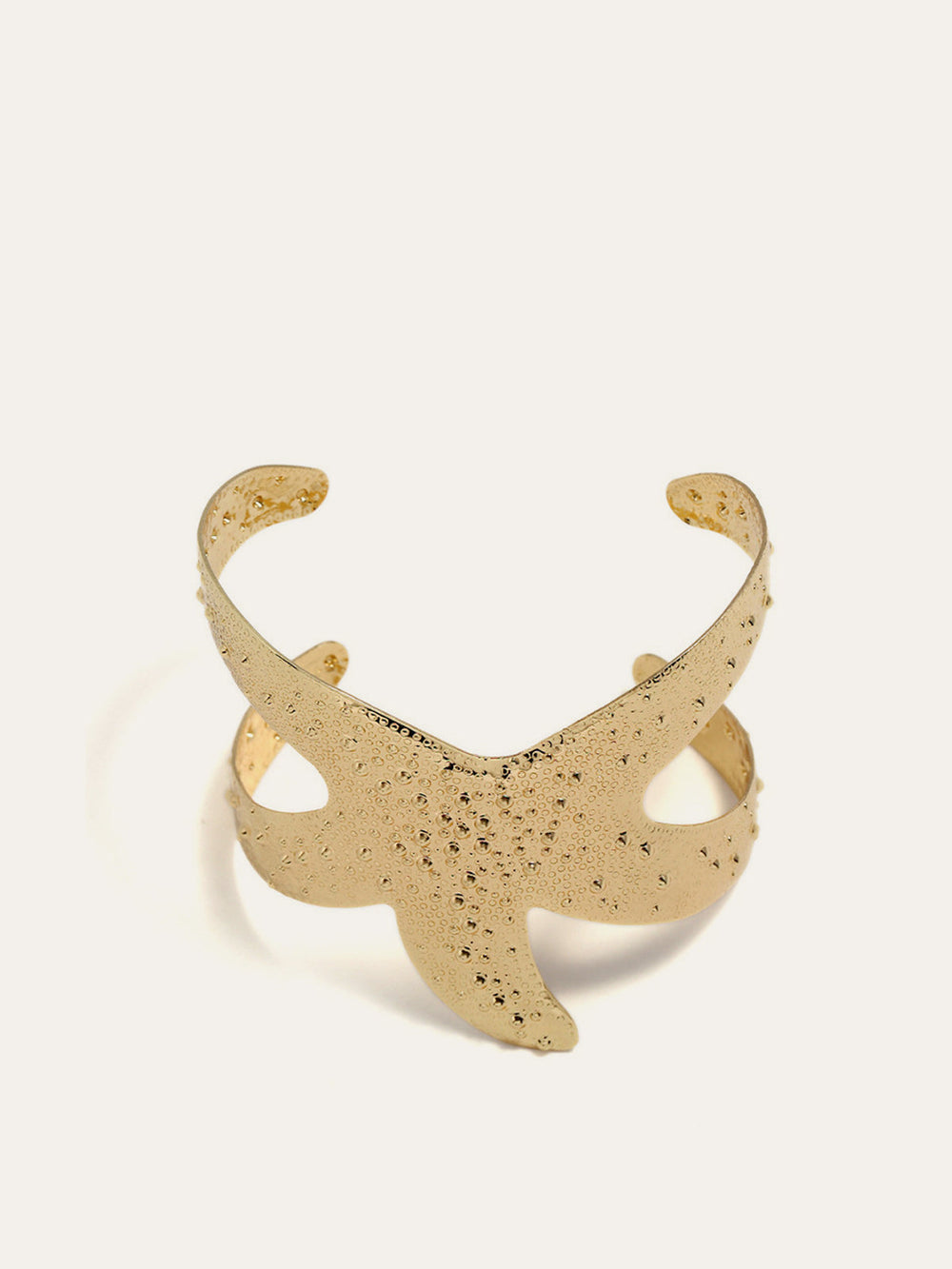 Bracelet jonc étoile de mer dorée