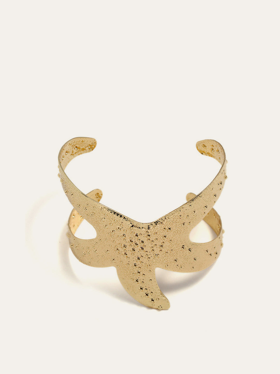 Bracelet jonc étoile de mer dorée