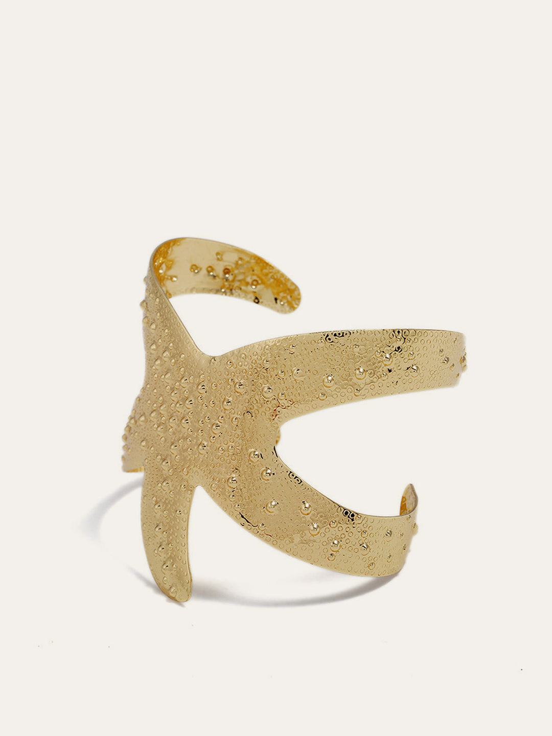 Bracelet jonc étoile de mer dorée