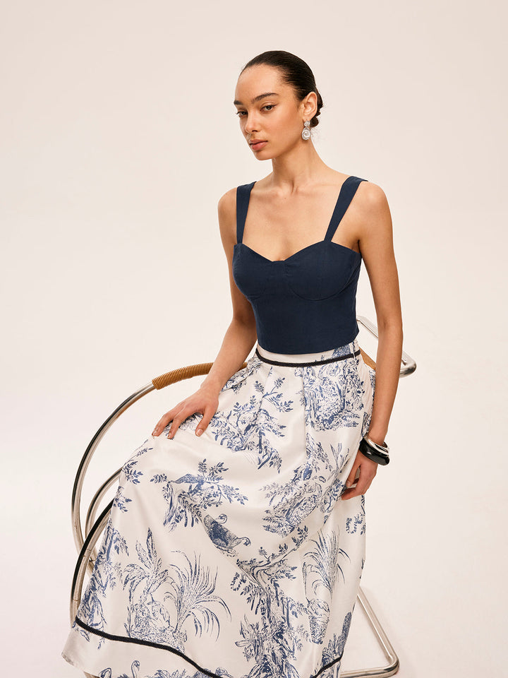 Ensemble Jupe Imprimée Coton & Lin