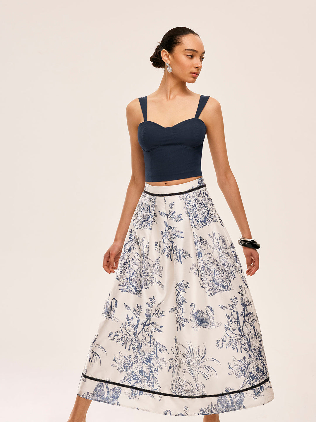 Ensemble Jupe Imprimée Coton & Lin