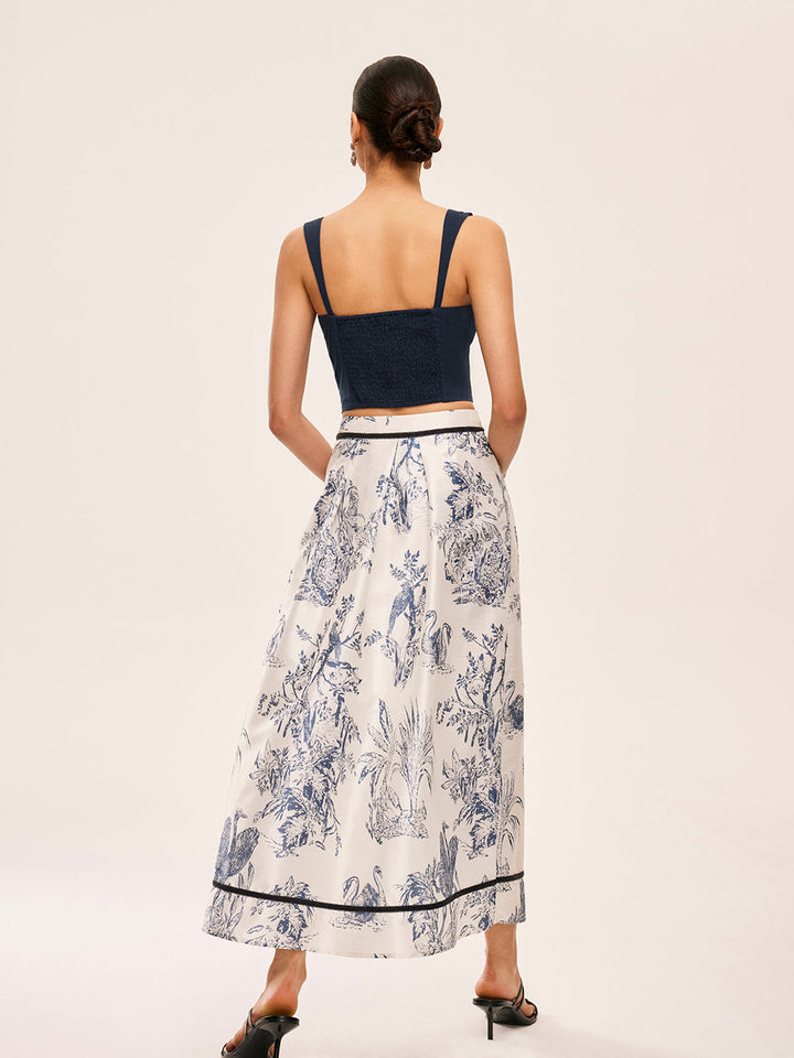 Ensemble Jupe Imprimée Coton & Lin
