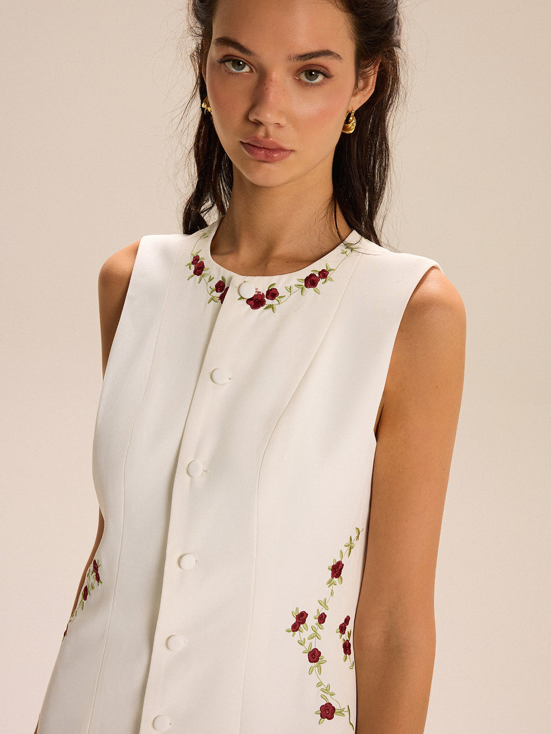 Mini Robe Fleurie Brodée