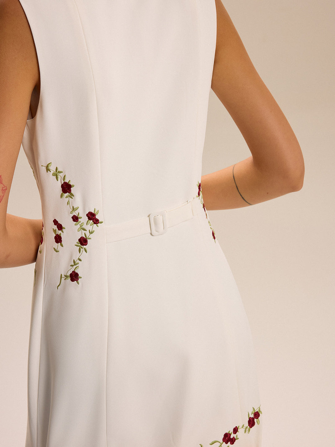 Mini Robe Fleurie Brodée