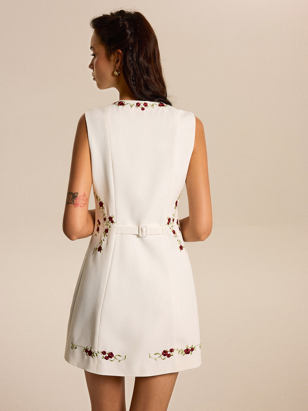 Mini Robe Fleurie Brodée