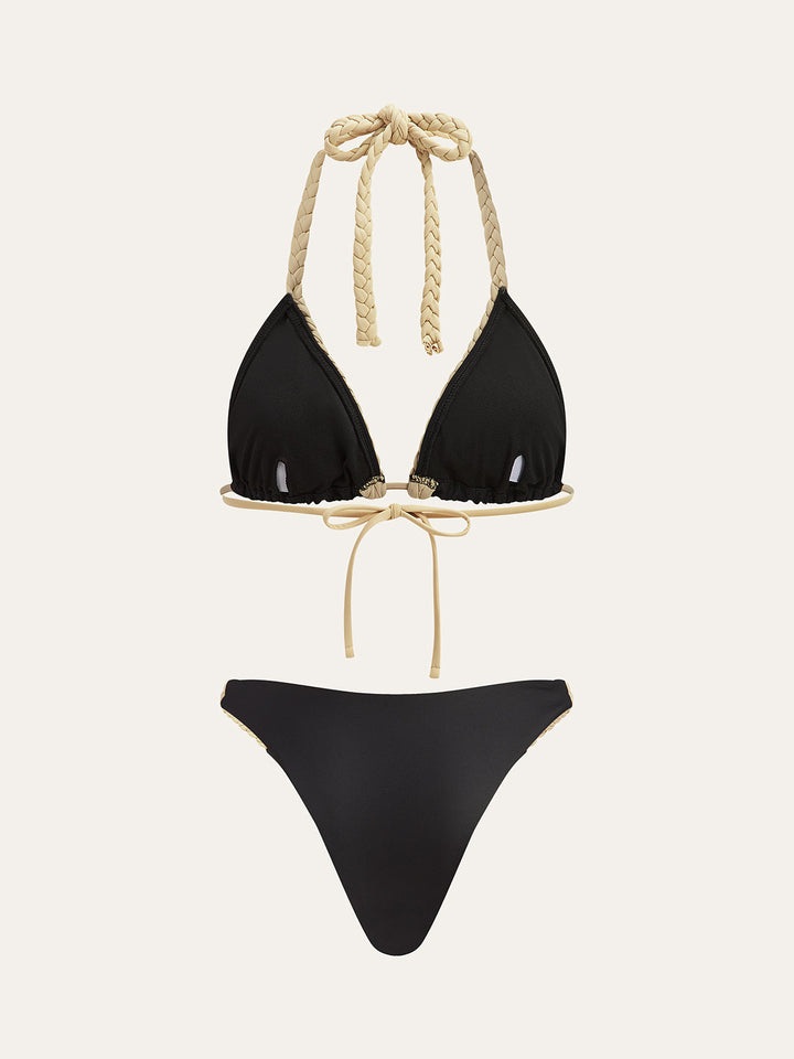 Ensemble Bikini à Bretelles Tressées