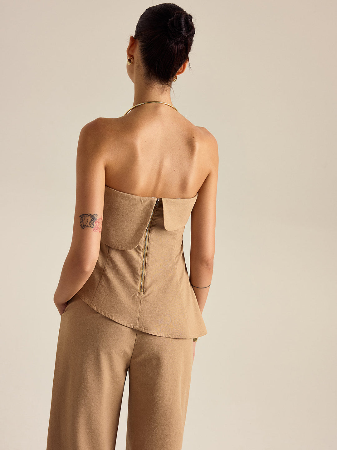 Ensemble Pantalon Dos Nu Asymétrique