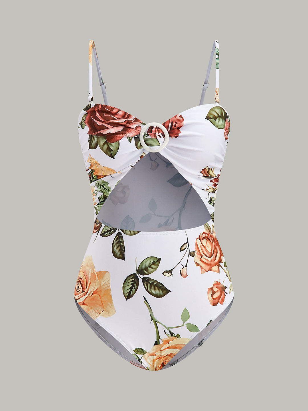 Maillot de bain une pièce découpé à fleurs