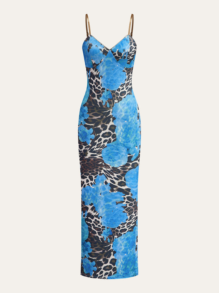 Robe Longue Imprimé Léopard