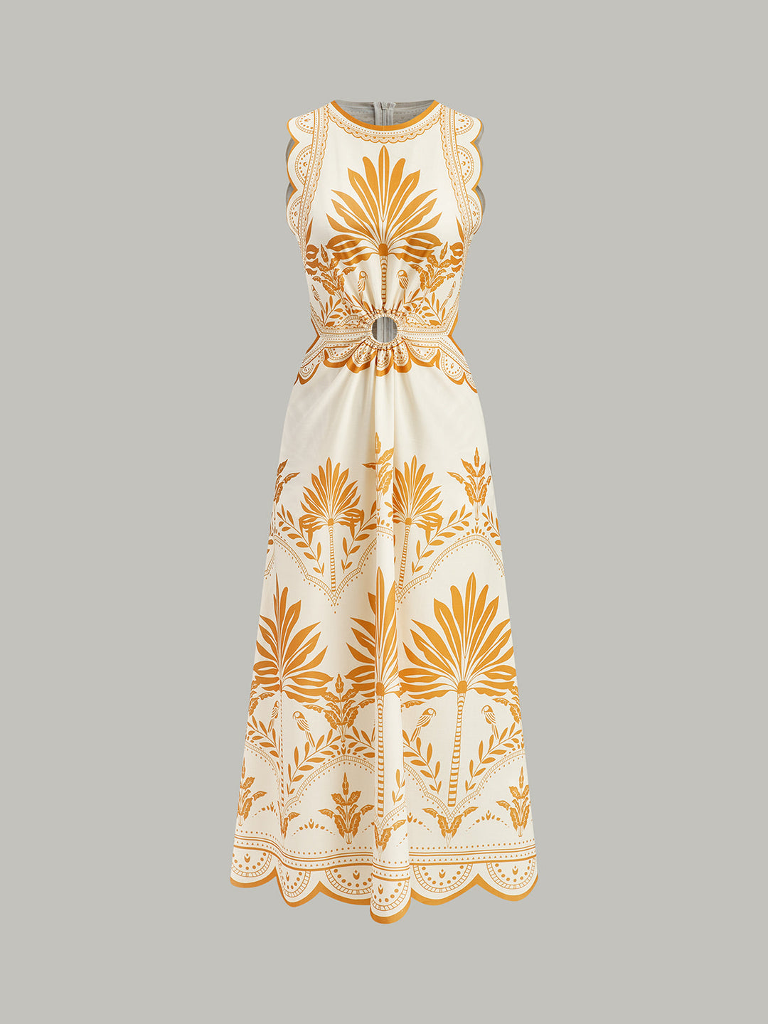 Robe à découpes florale bohème