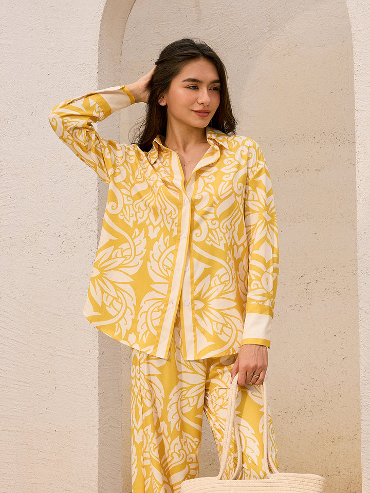 Chemise Oversize à Motifs