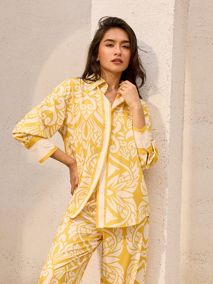 Chemise Oversize à Motifs