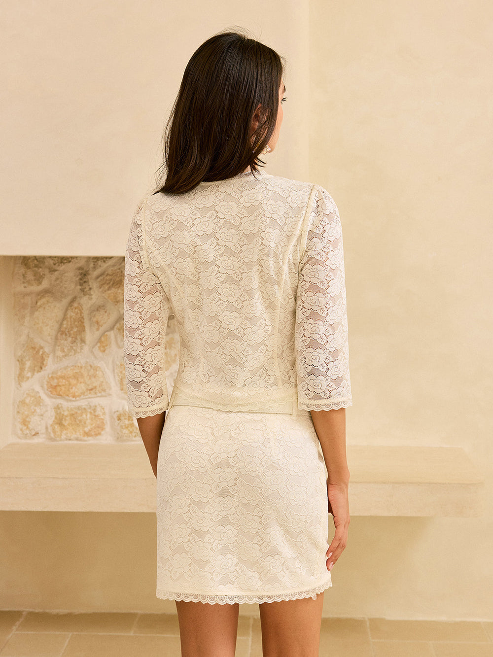 Ensemble Jupe Ceinture Dentelle