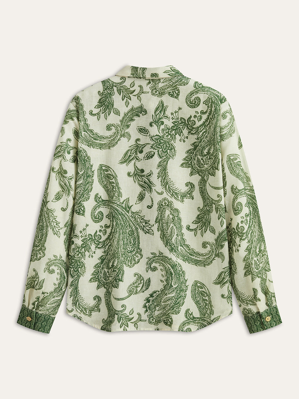 Chemise à boutonnage simple avec imprimé cachemire