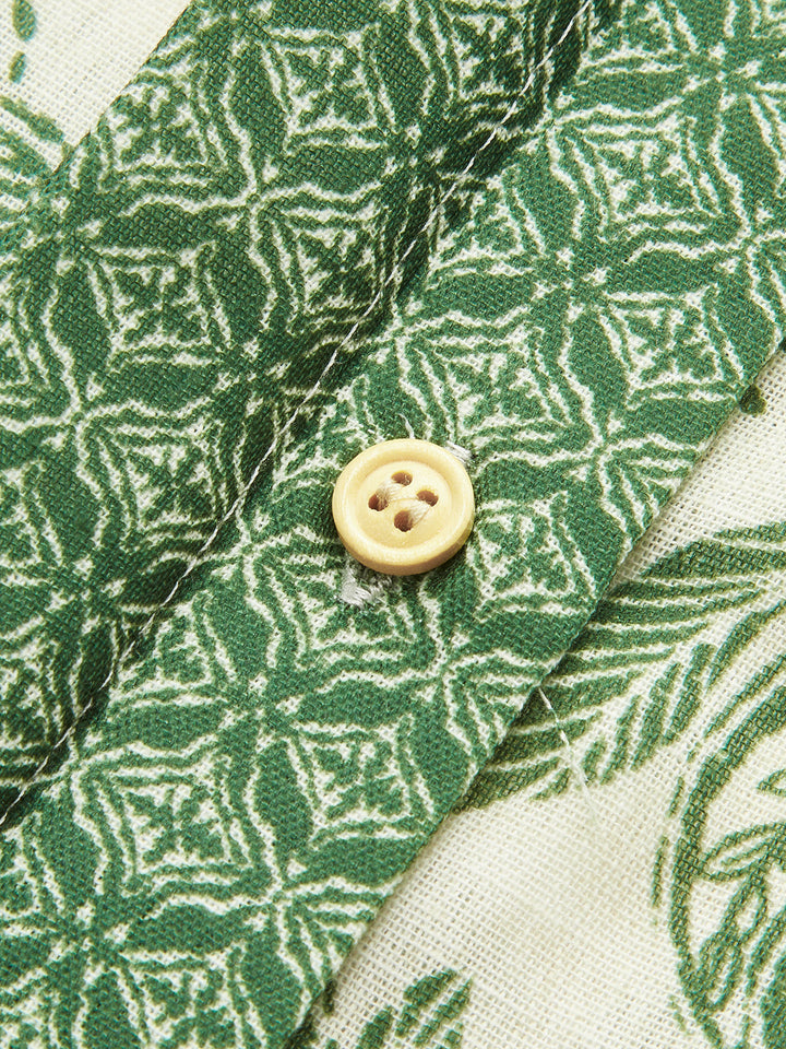 Chemise à boutonnage simple avec imprimé cachemire
