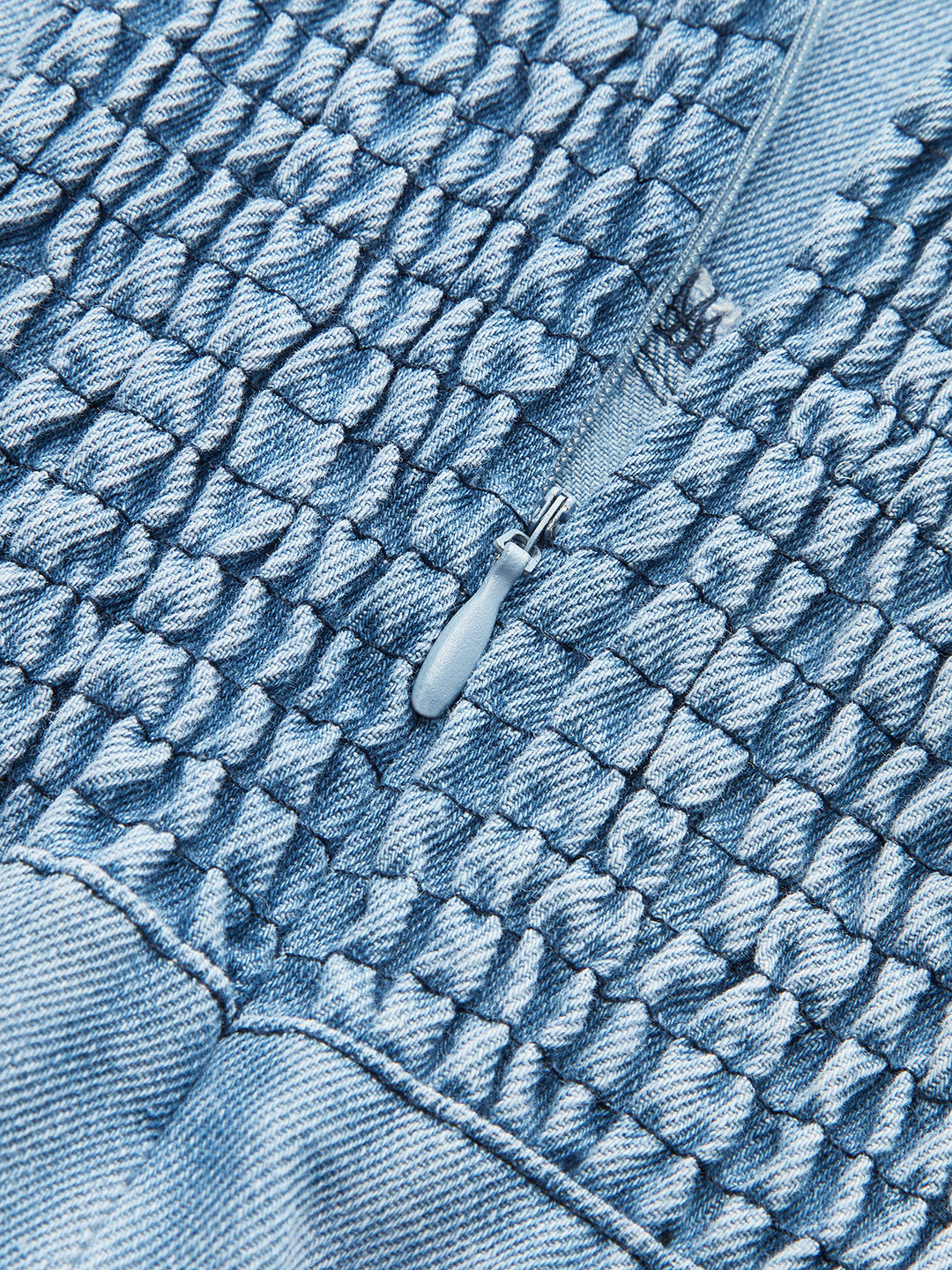 Robe Midi à Bretelles en Denim