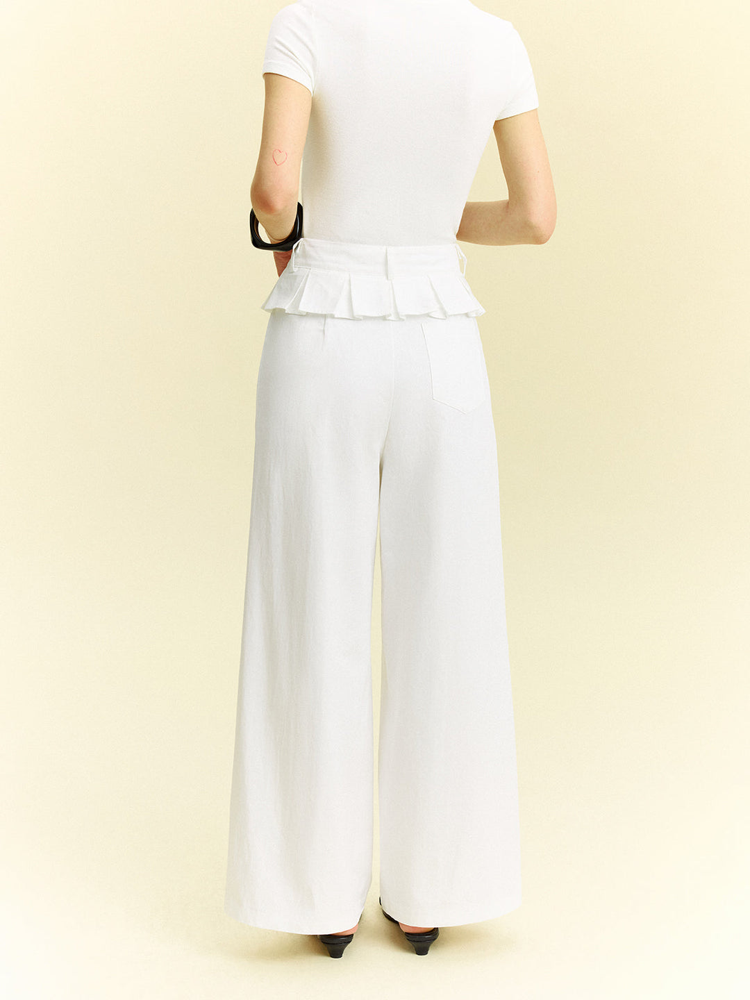 Pantalons Larges à Volants