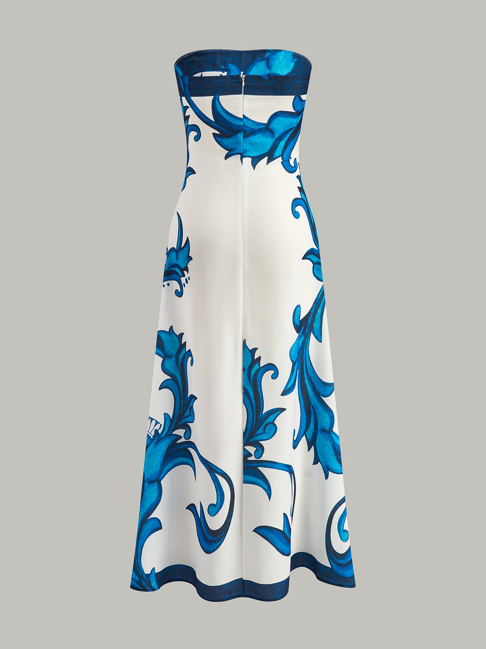 Robe Longue Sans Bretelles Imprimée Florale
