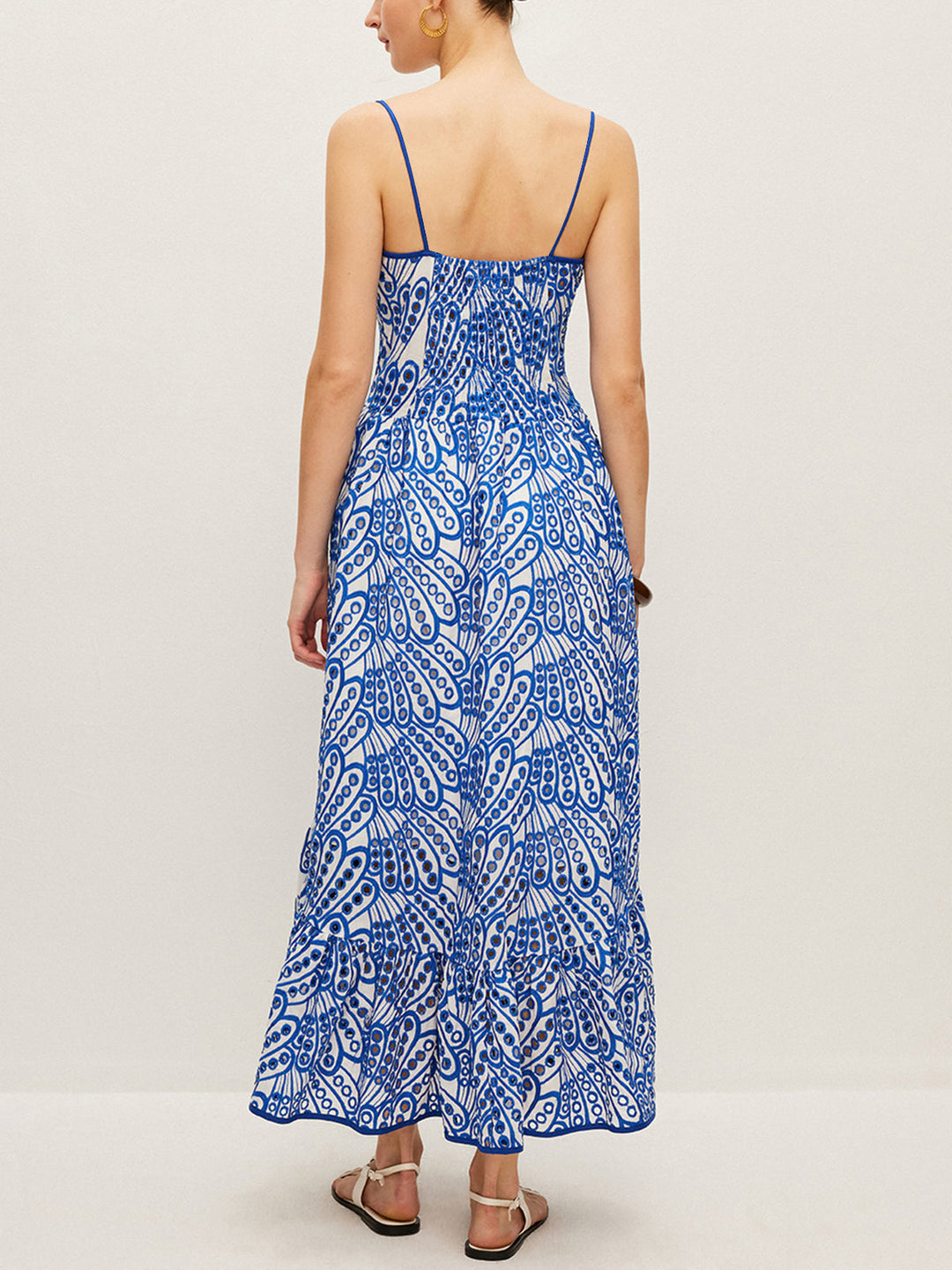 Robe en jean à broderie