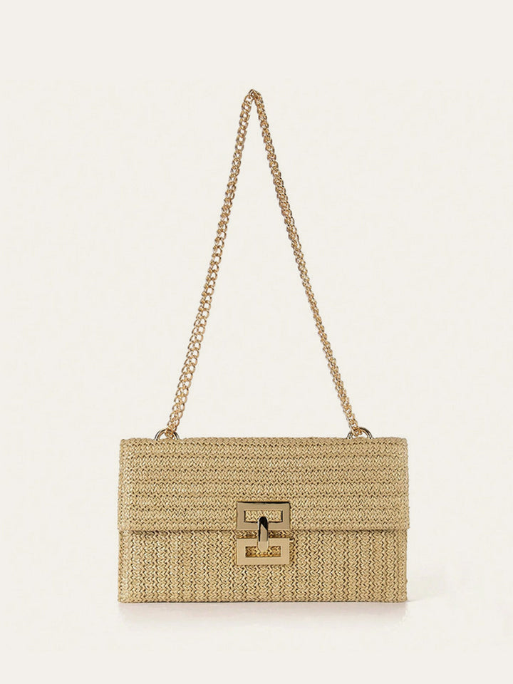 Sac Bandoulière à Rabat en Cuir Tressé