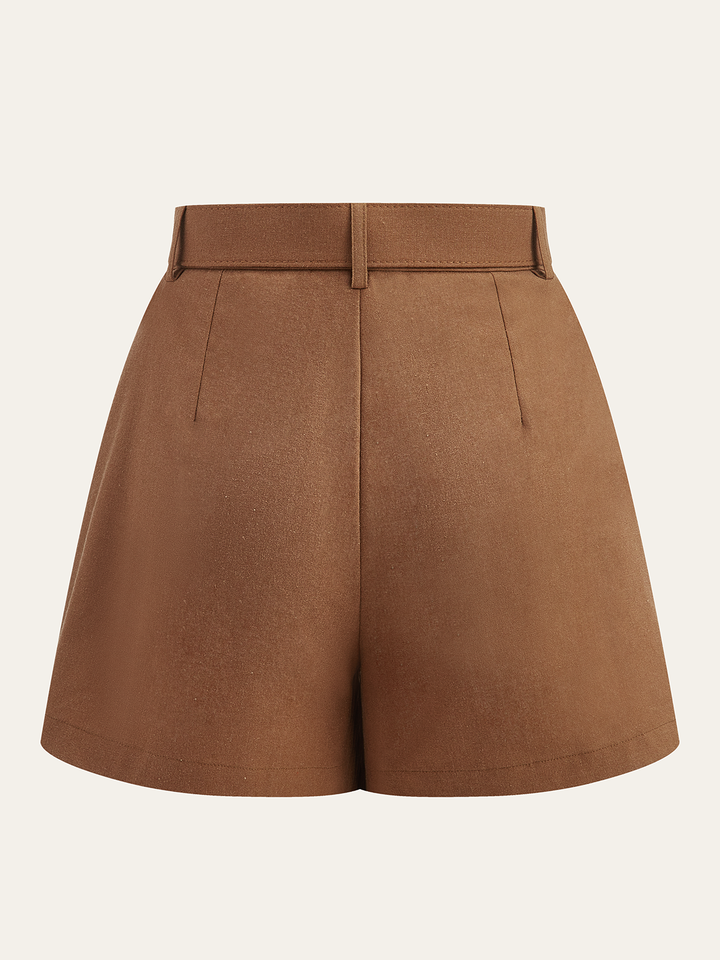 Shorts mi-taille avec ceinture