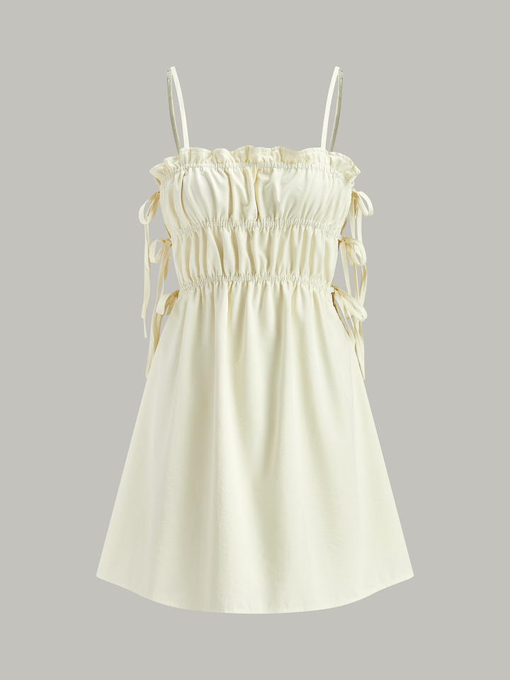 Robe Patineuse à Cordon de Serrage