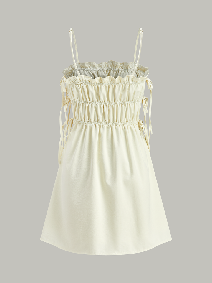 Robe Patineuse à Cordon de Serrage