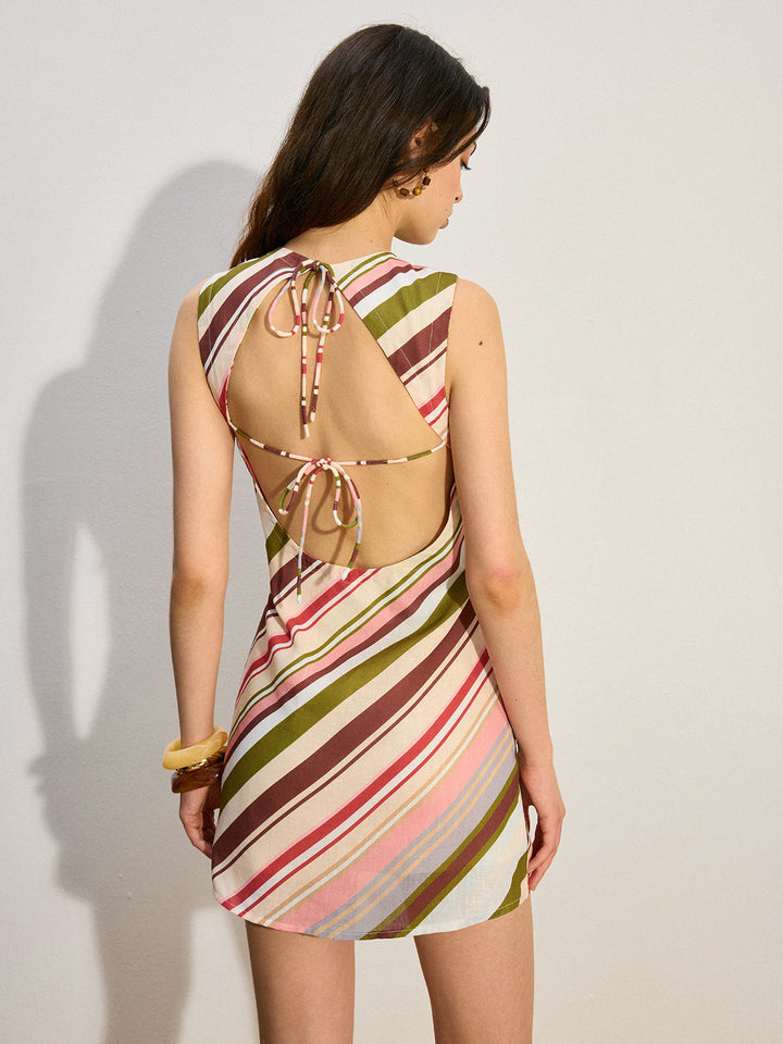 Robe à Dos Nu à Liens