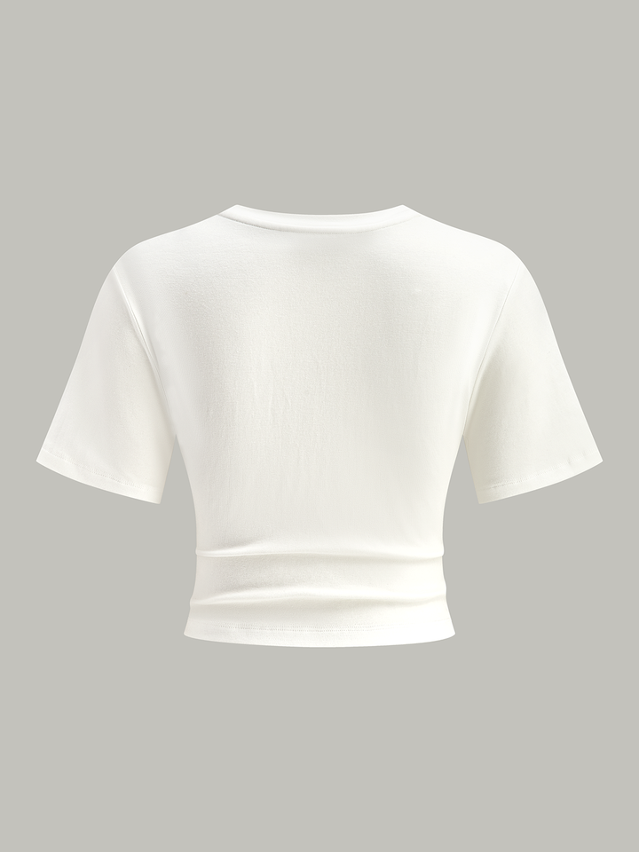T-Shirt Court à Nœud