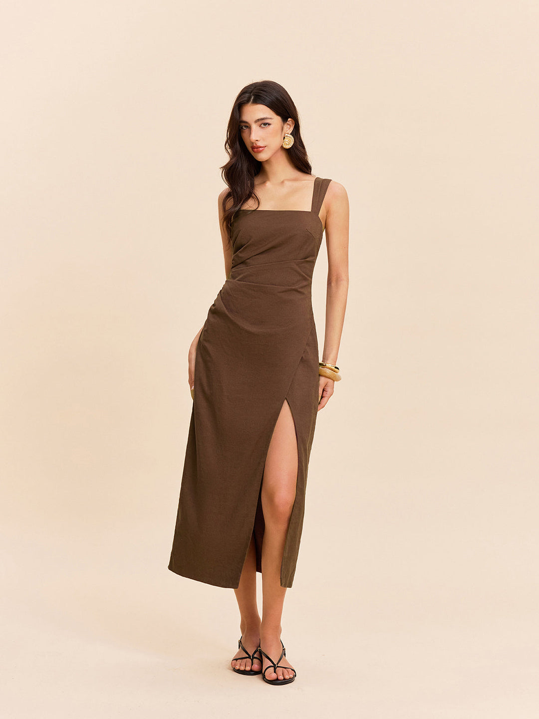 Robe Longue en Coton et Lin