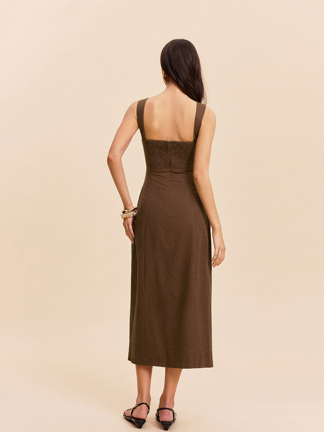 Robe Longue en Coton et Lin