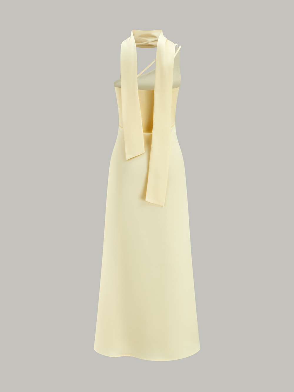 Robe Mi-longue Asymétrique à Une Épaule