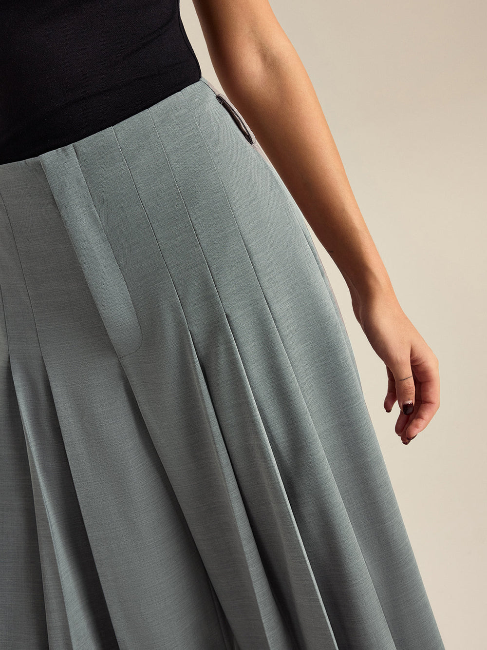 Pantalons Amples Plissés