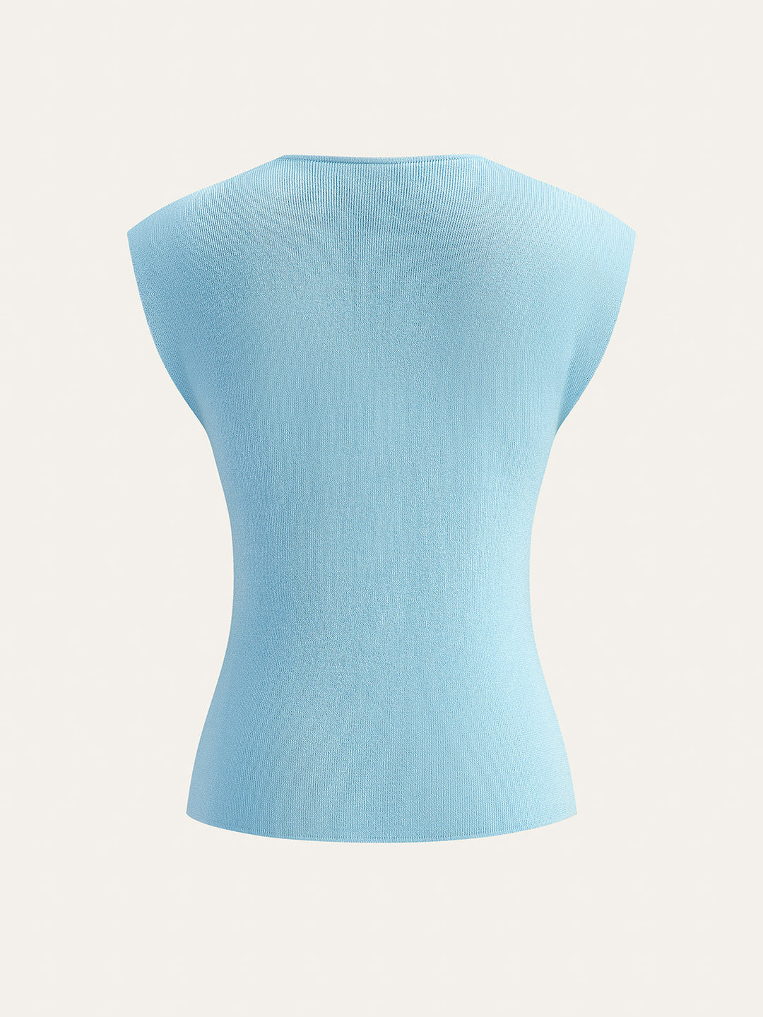 Gilet en maille à boutons nacrés