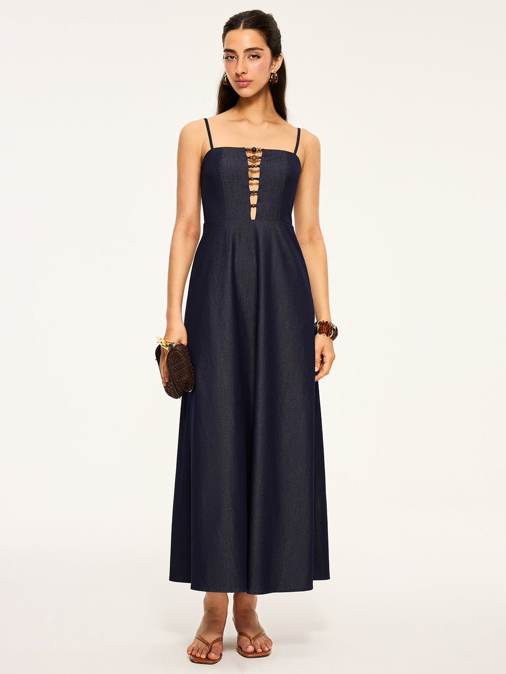Robe Maxi à Découpes