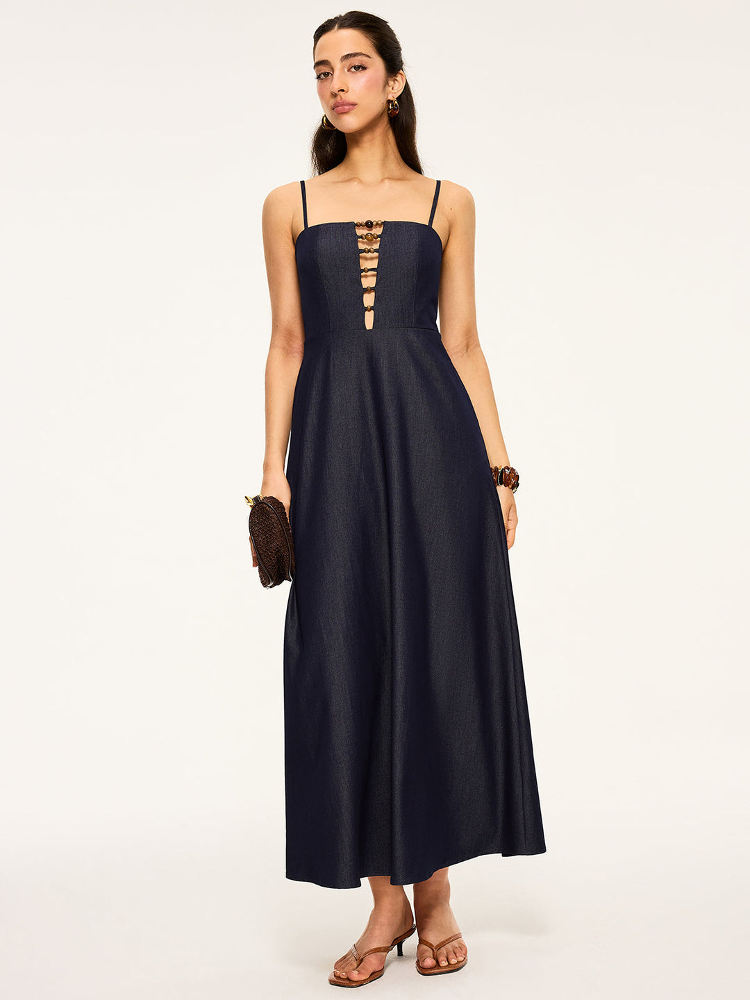 Robe Maxi à Découpes