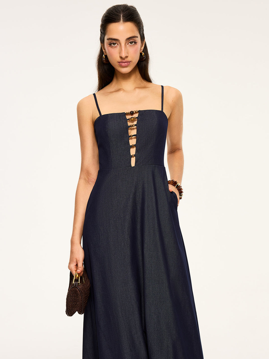 Robe Maxi à Découpes